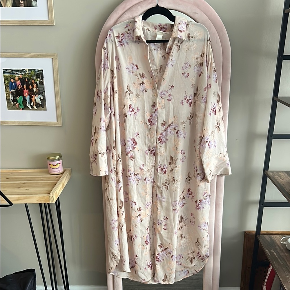 H&M Floral Textured Dress